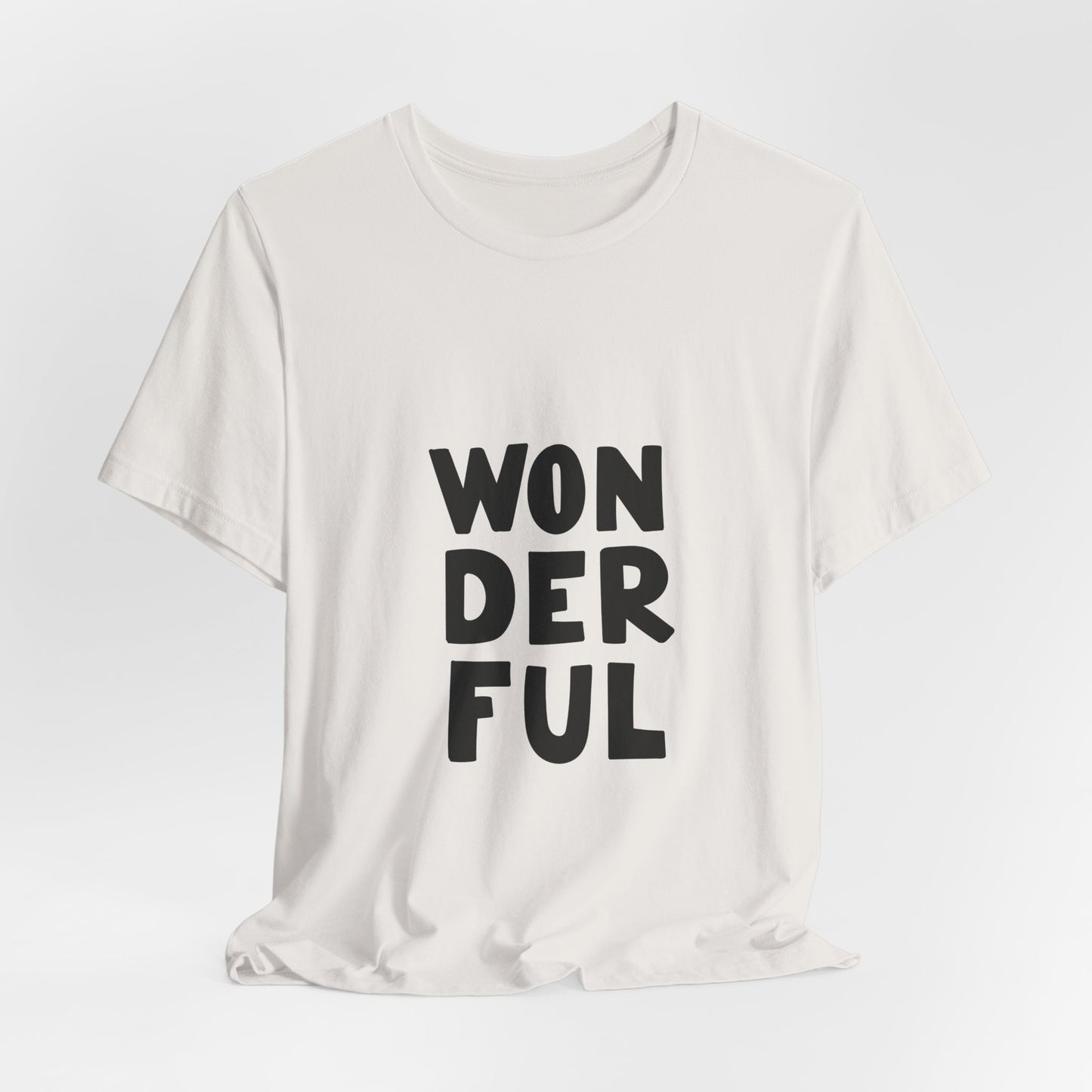 Wonderful T-Shirt Bold Typography Tee