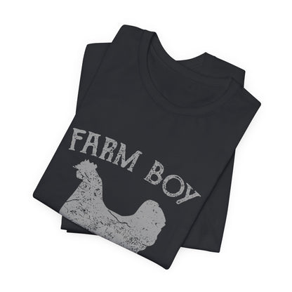 Farm Boy T-Shirt Fresh Organic Rooster Tee