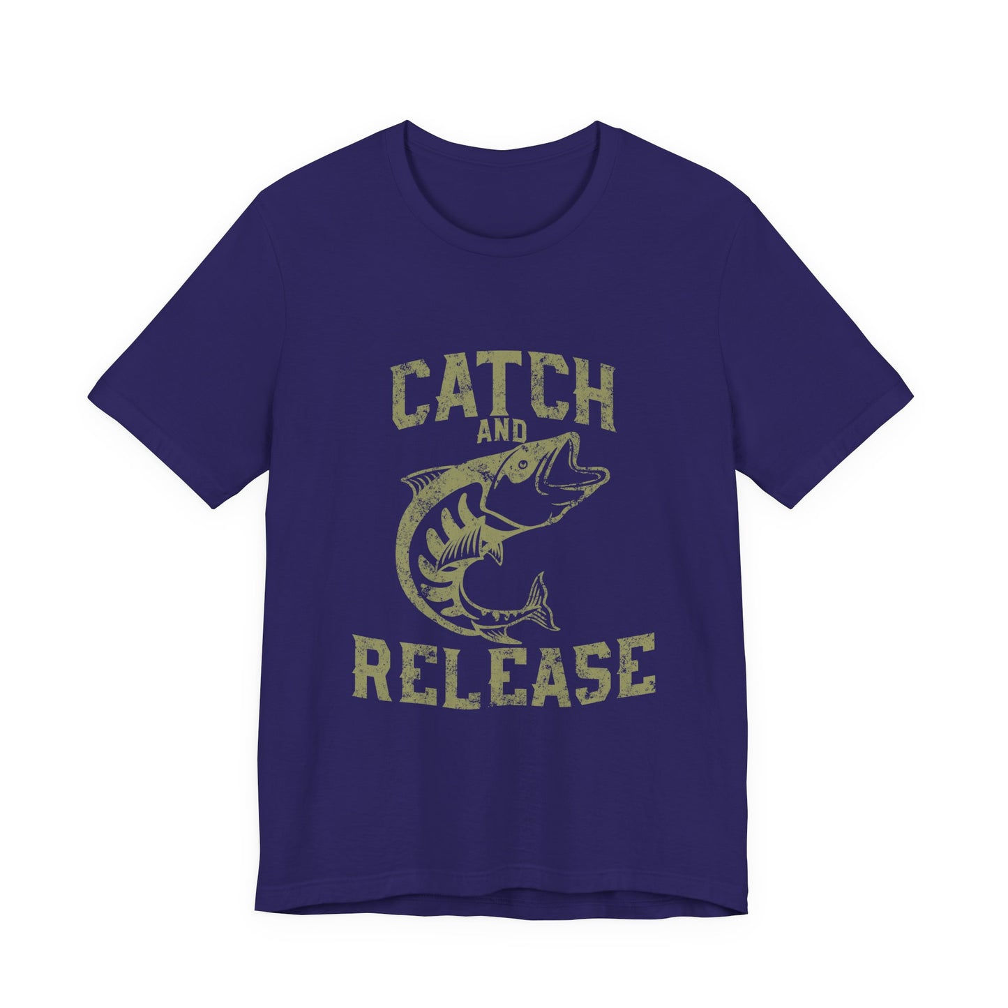 Catch and Release Fishing T-Shirt Retro Bass Tee