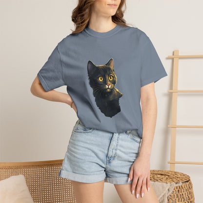Christmas Cat in Tree Garment-Dyed Tee