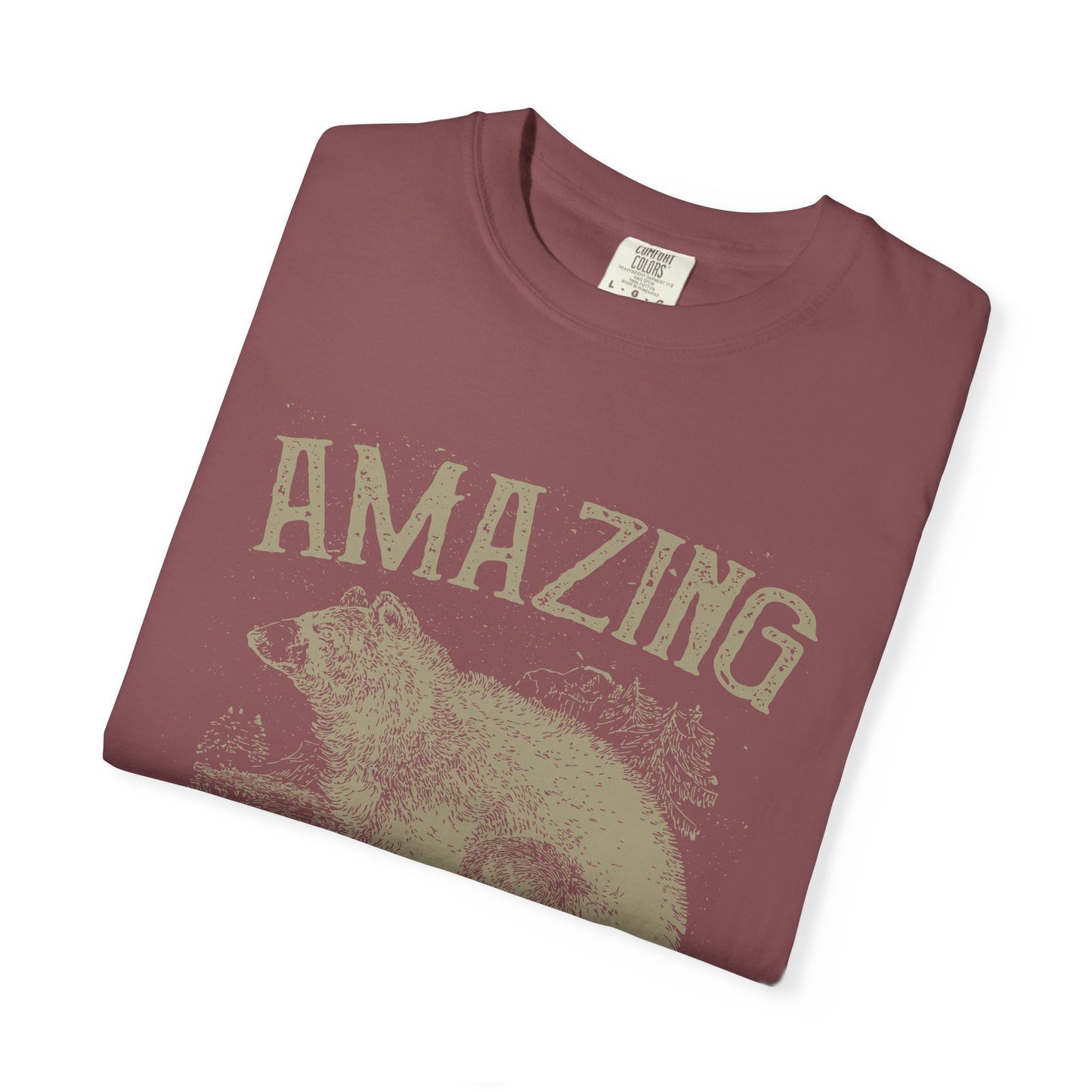 Amazing Wildlife Bear Heavyweight Garment-Dyed Tee
