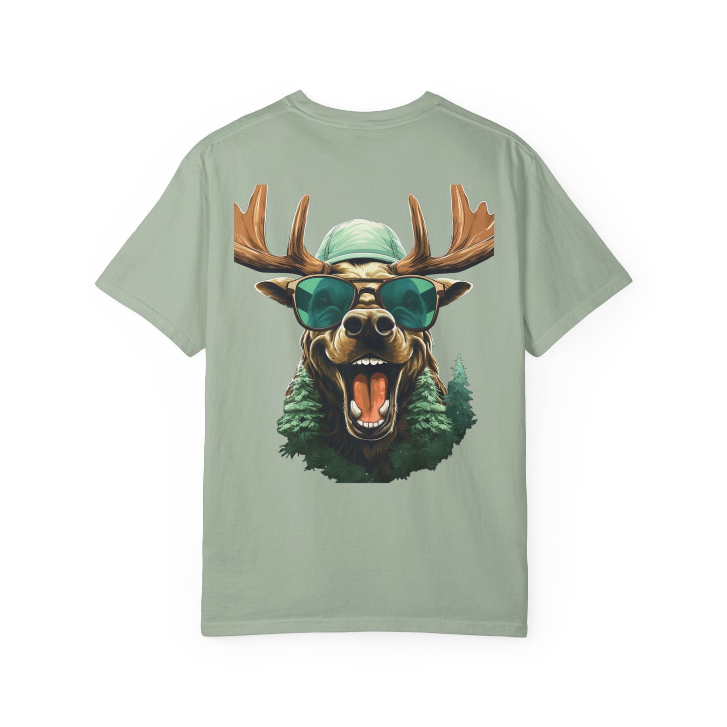 Funny Christmas Moose Garment-Dyed Tee Sunglasses