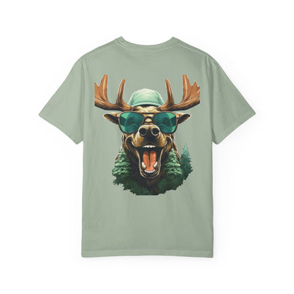 Funny Christmas Moose Garment-Dyed Tee Sunglasses
