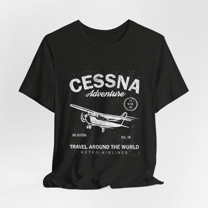 Distressed Aviation Tee for Pilots and Plane Lovers