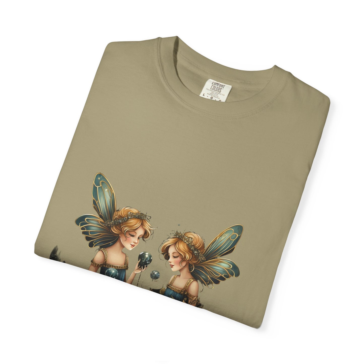 Fairy Tee Magical Christmas Twin Fairies Vintage Wash
