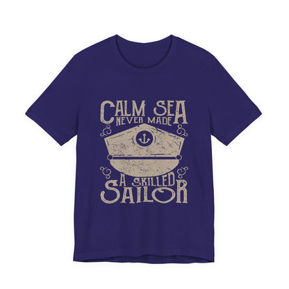 Calm Sea Skilled Sailor T-Shirt Nautical Tee