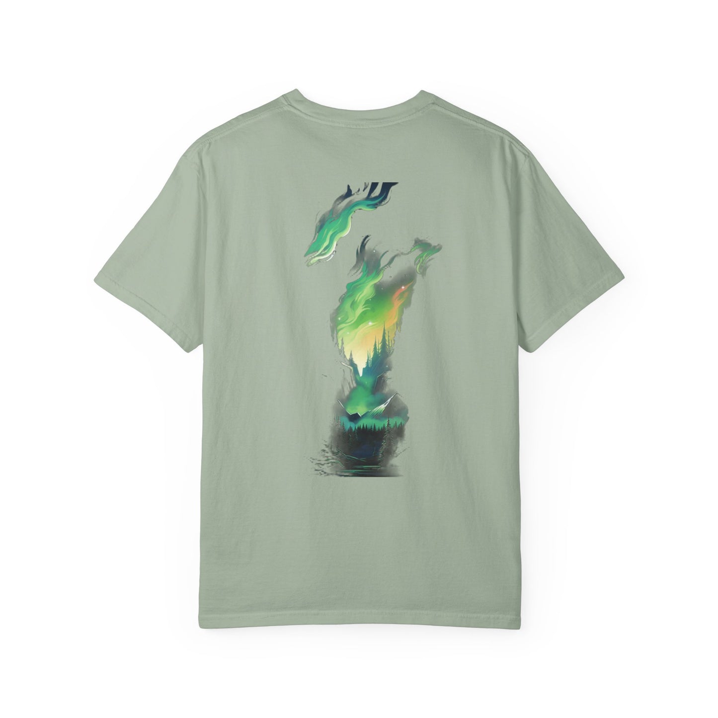 Northern Lights Forest Garment-Dyed Tee Aurora