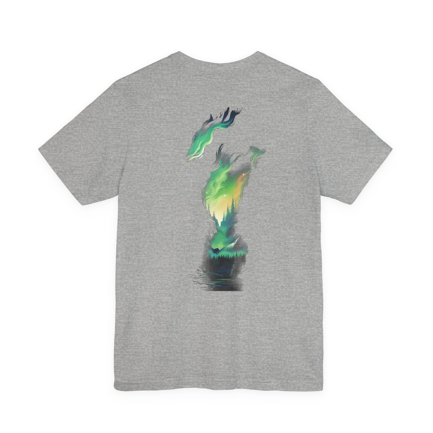 Northern Lights Forest T-Shirt Aurora Night Tee