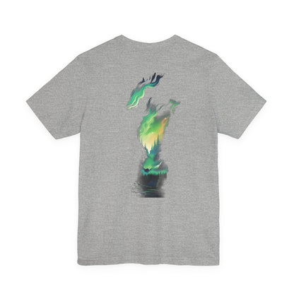 Northern Lights Forest T-Shirt Aurora Night Tee