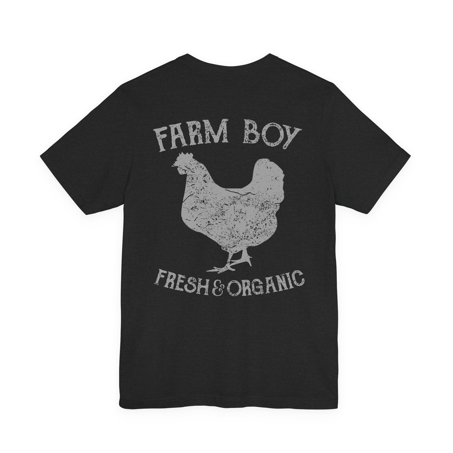 Farm Boy T-Shirt Fresh Organic Rooster Tee