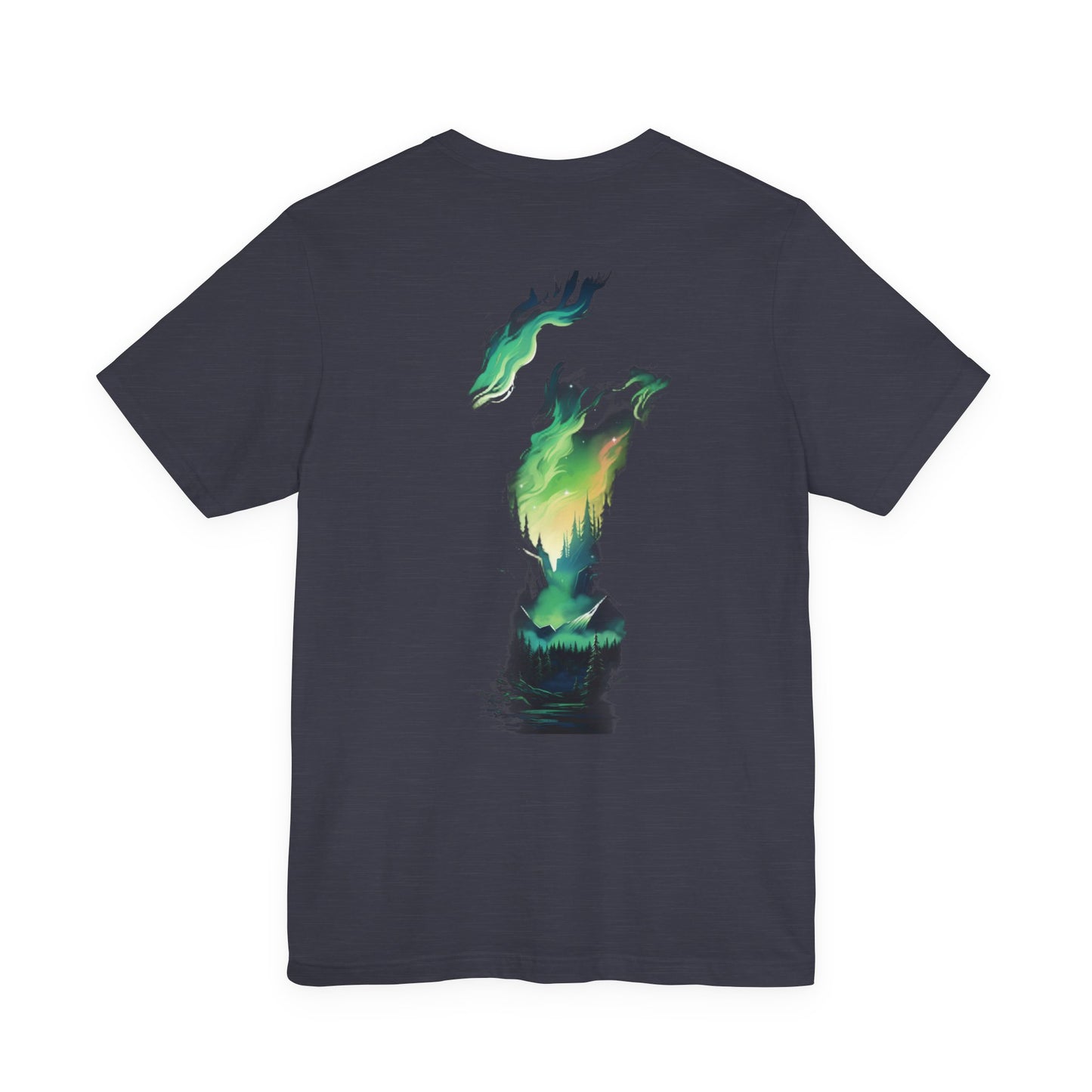 Northern Lights Forest T-Shirt Aurora Night Tee