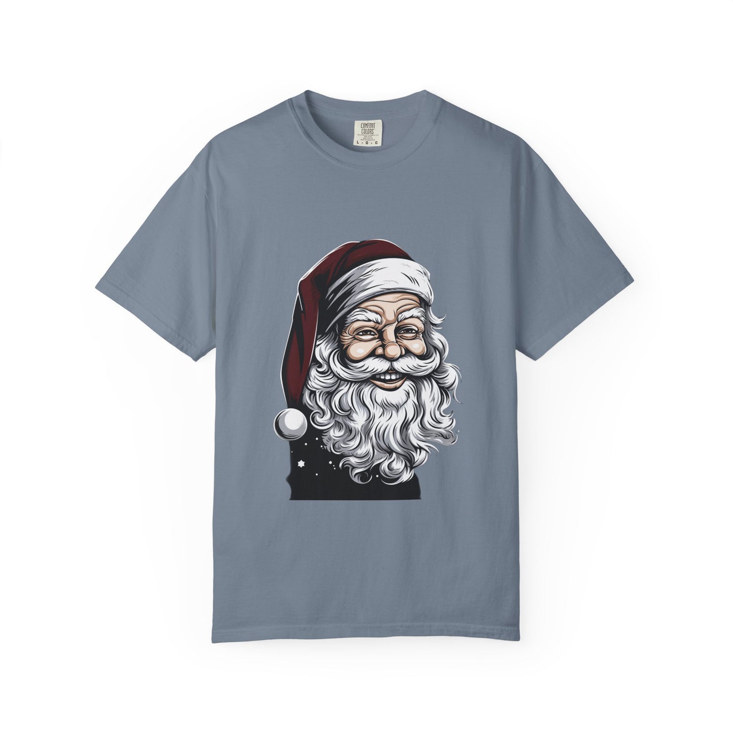 Funny Santa Claus Garment-Dyed Christmas Tee
