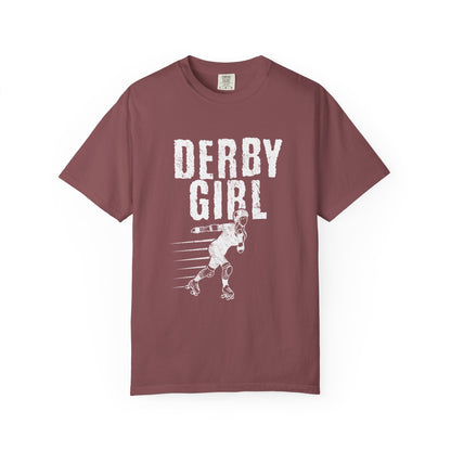 Roller Derby Girl Garment-Dyed Tee | Skater