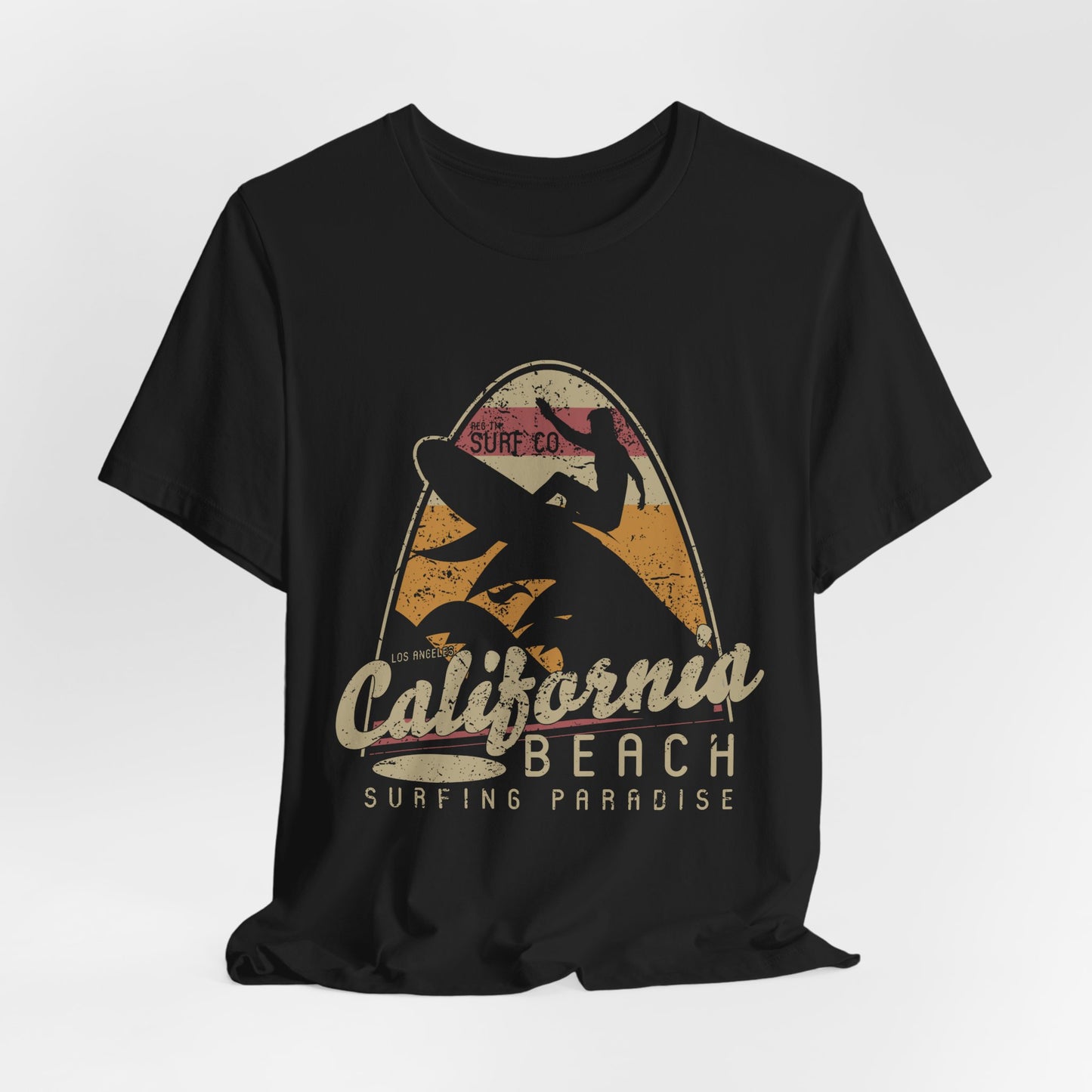 California Beach Surfing T-Shirt Retro Surf Tee