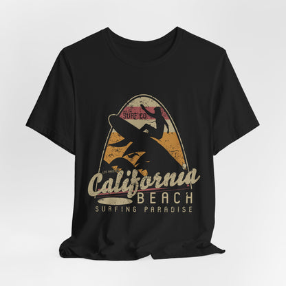 California Beach Surfing T-Shirt Retro Surf Tee