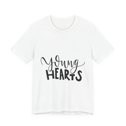Young Hearts T-Shirt Hand Lettered Script Tee