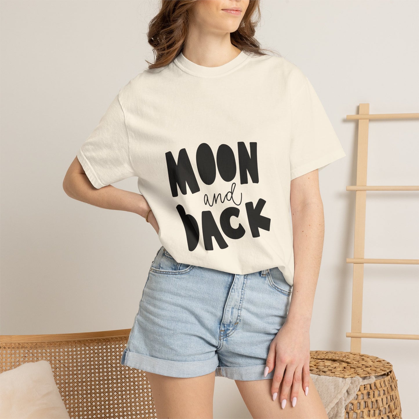 Moon and Back Heavyweight Tee Love Quote