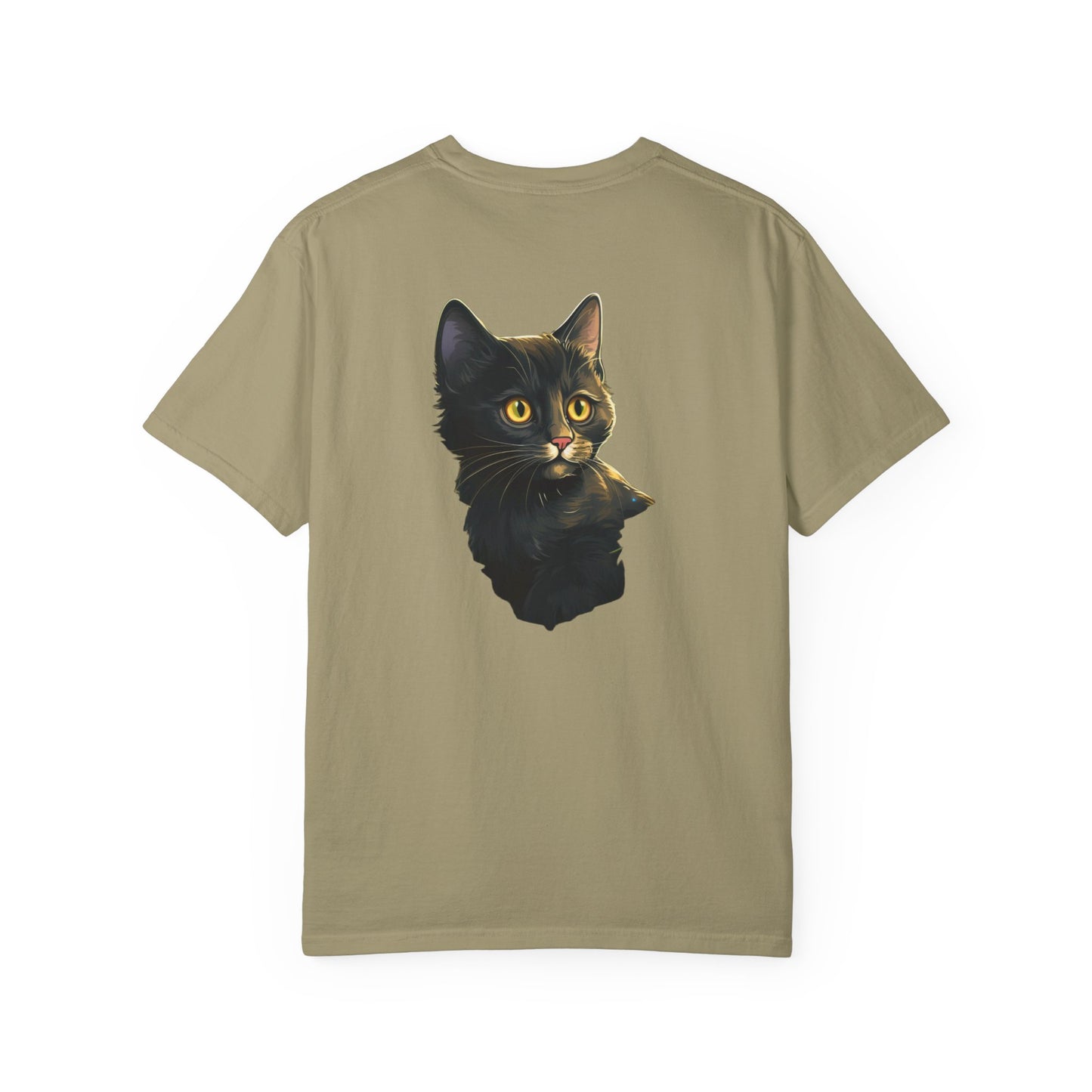 Christmas Cat in Tree Garment-Dyed Tee