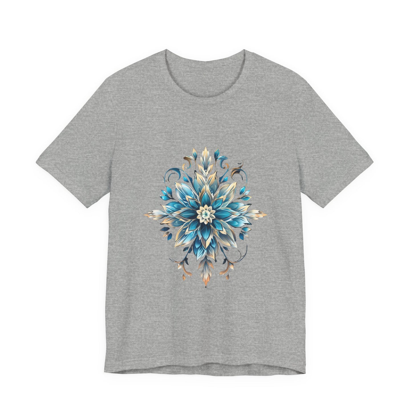Crystal Snowflake Flower Christmas T-Shirt
