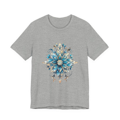 Crystal Snowflake Flower Christmas T-Shirt