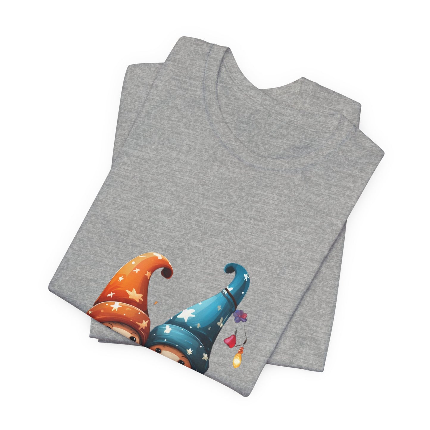 Gnome Couple Christmas T-Shirt Fairy Lights