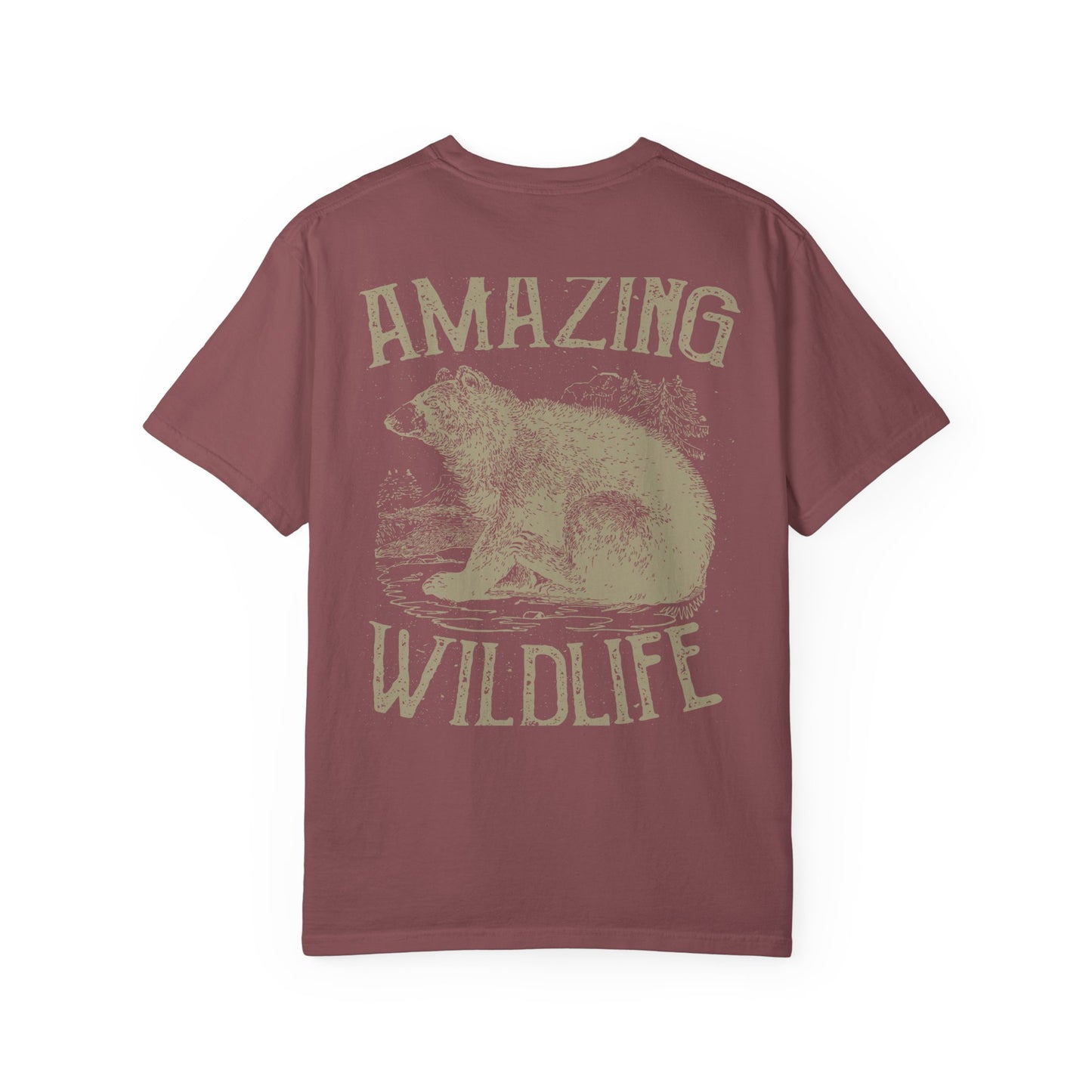 Amazing Wildlife Bear Heavyweight Garment-Dyed Tee