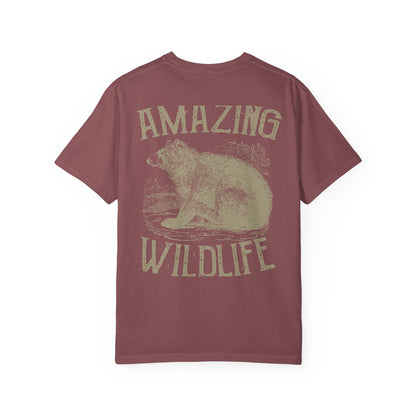Amazing Wildlife Bear Heavyweight Garment-Dyed Tee