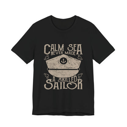 Calm Sea Skilled Sailor T-Shirt Nautical Tee
