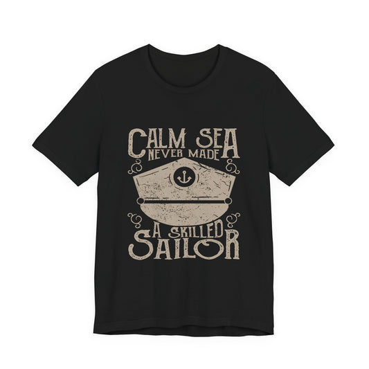 Calm Sea Skilled Sailor T-Shirt Nautical Tee