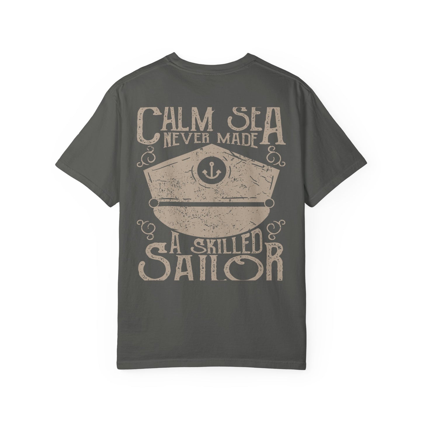 Calm Sea Skilled Sailor Nautical Heavyweight Tee