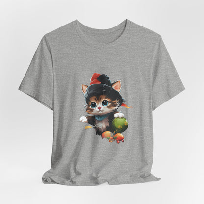Christmas Kitten T-Shirt Cute Cat Holiday Tee