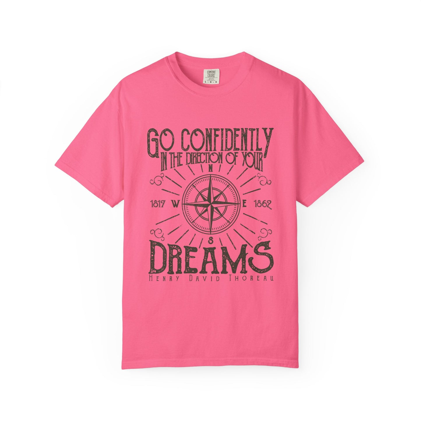 Go Confidently Dreams Garment-Dyed Tee Thoreau