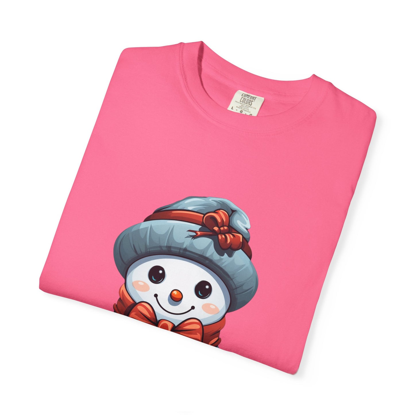 Cute Snowman Christmas Garment-Dyed Tee