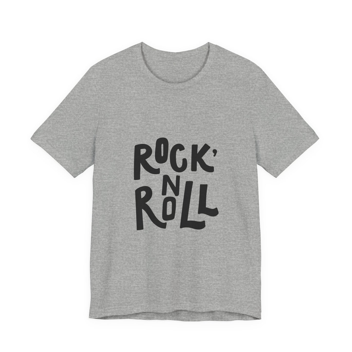Rock N Roll T-Shirt Bold Lettering Music Tee