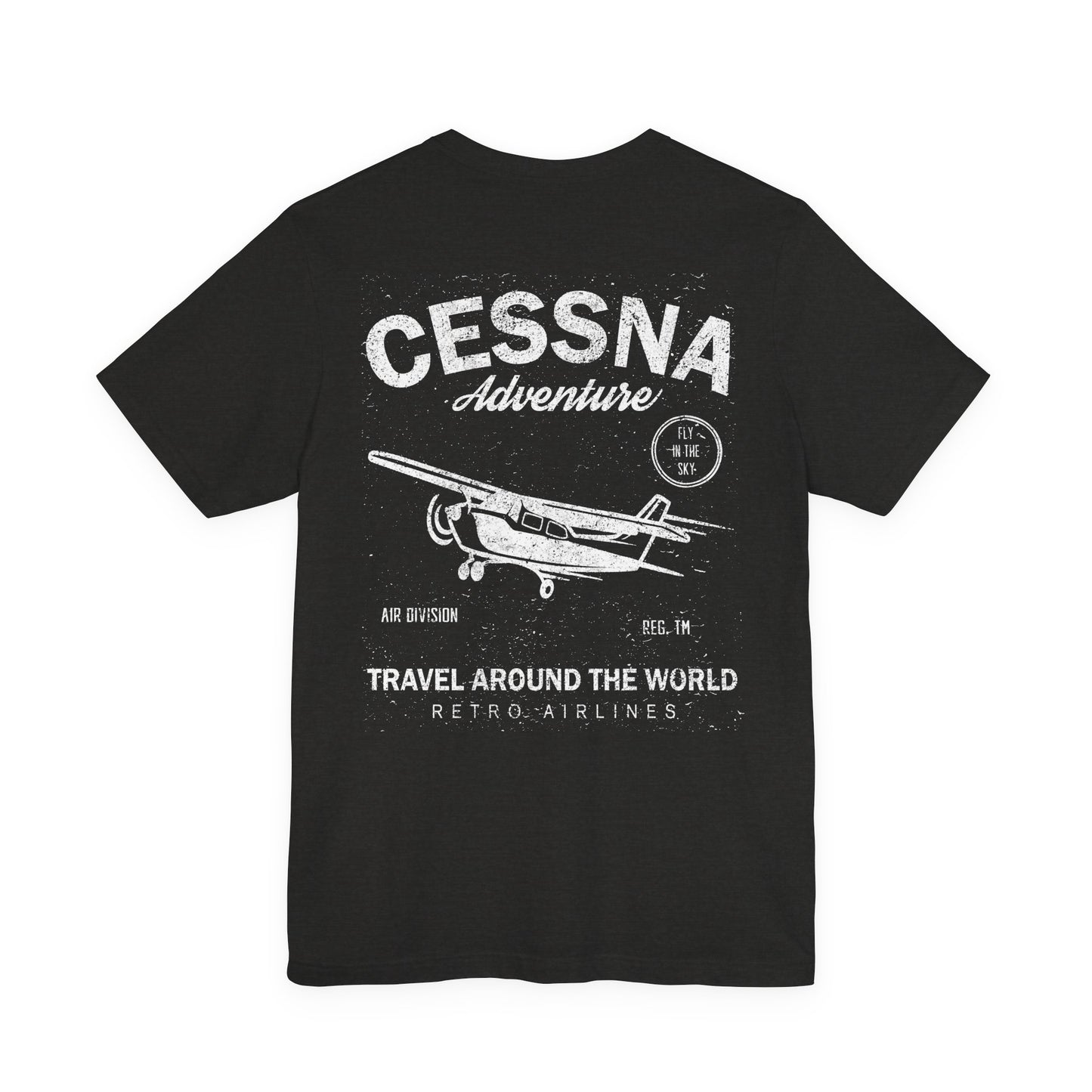 Distressed Aviation Tee for Pilots and Plane Lovers