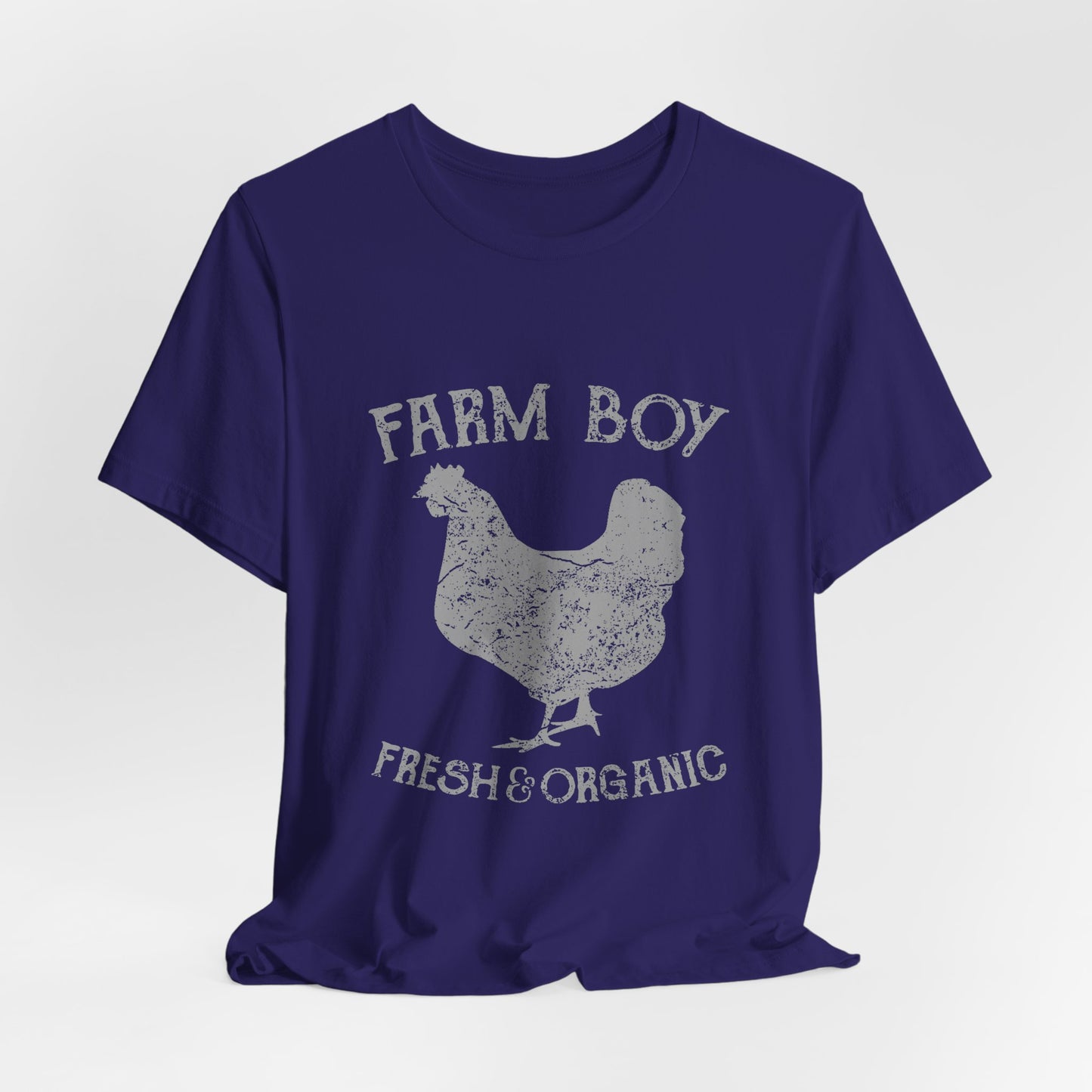 Farm Boy T-Shirt Fresh Organic Rooster Tee