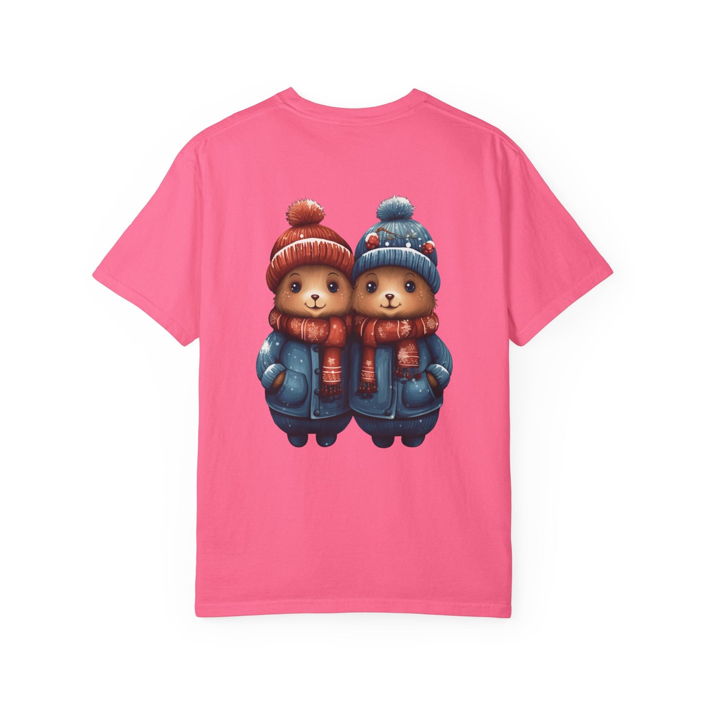 Cute Christmas Bears Couple Heavyweight Tee