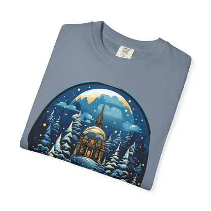 Snow Globe Christmas Heavyweight Tee Winter Village