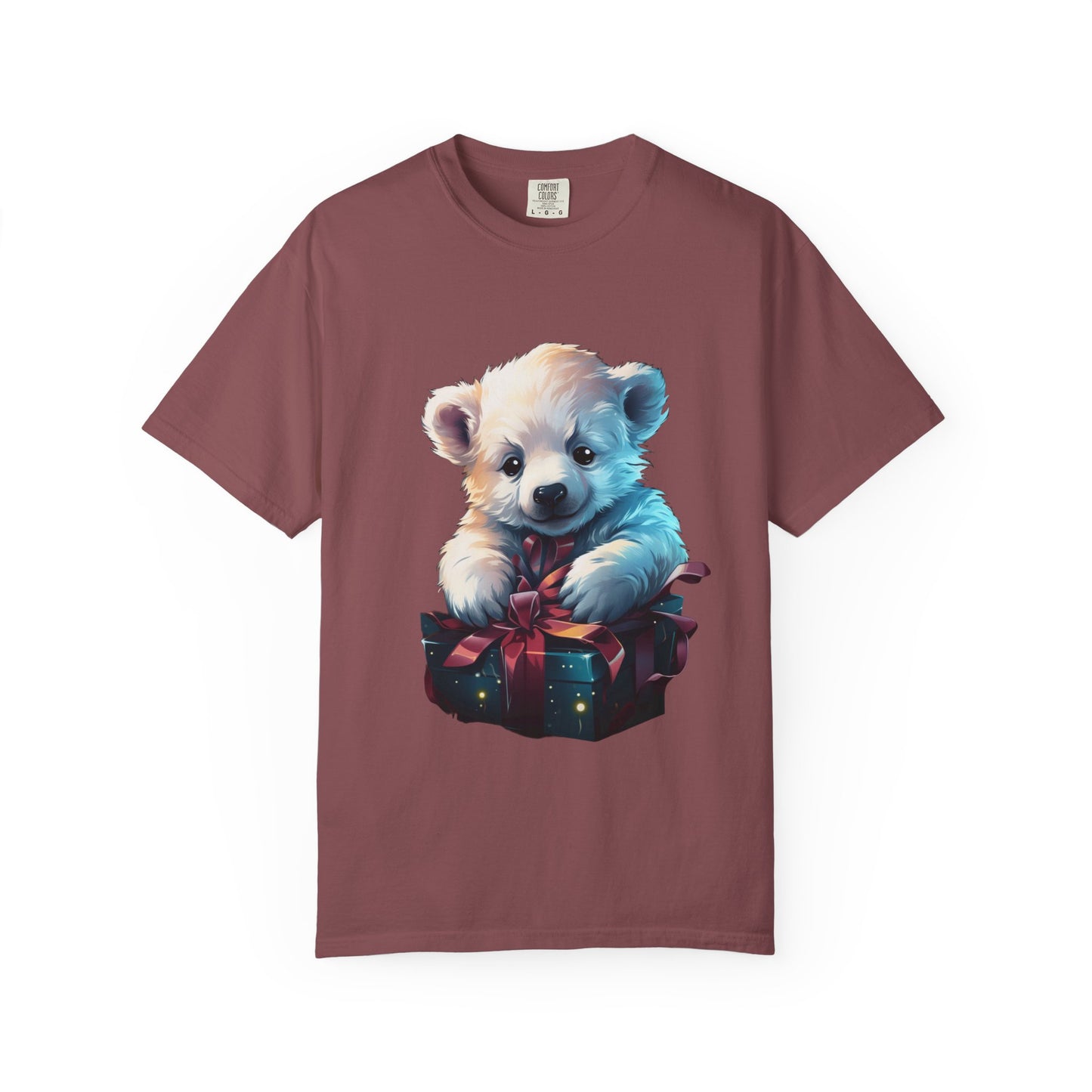 Polar Bear Christmas Garment-Dyed Tee Gift