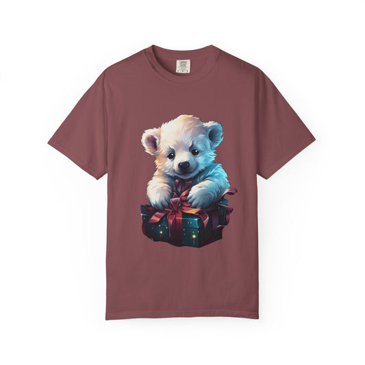 Polar Bear Christmas Garment-Dyed Tee Gift