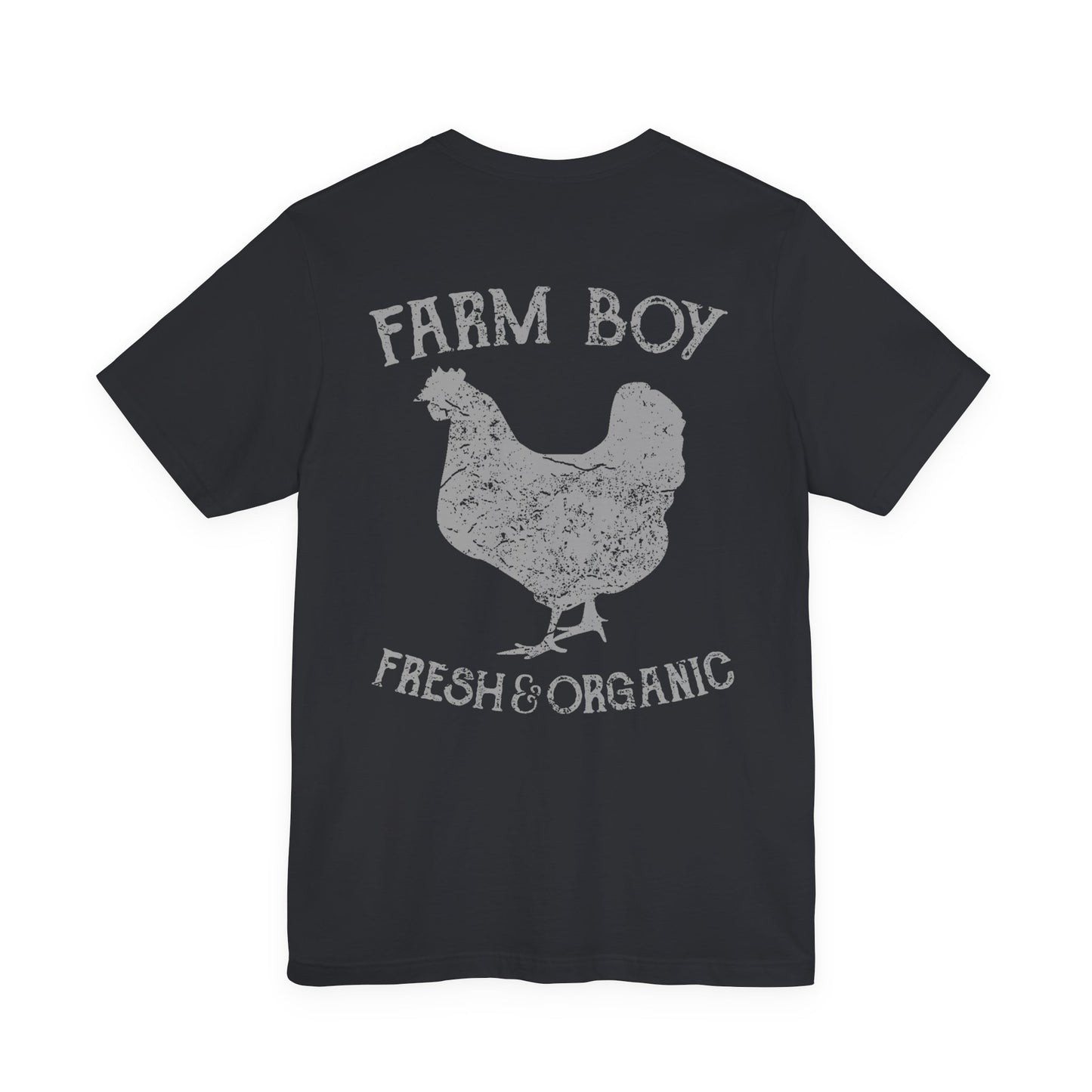 Farm Boy T-Shirt Fresh Organic Rooster Tee