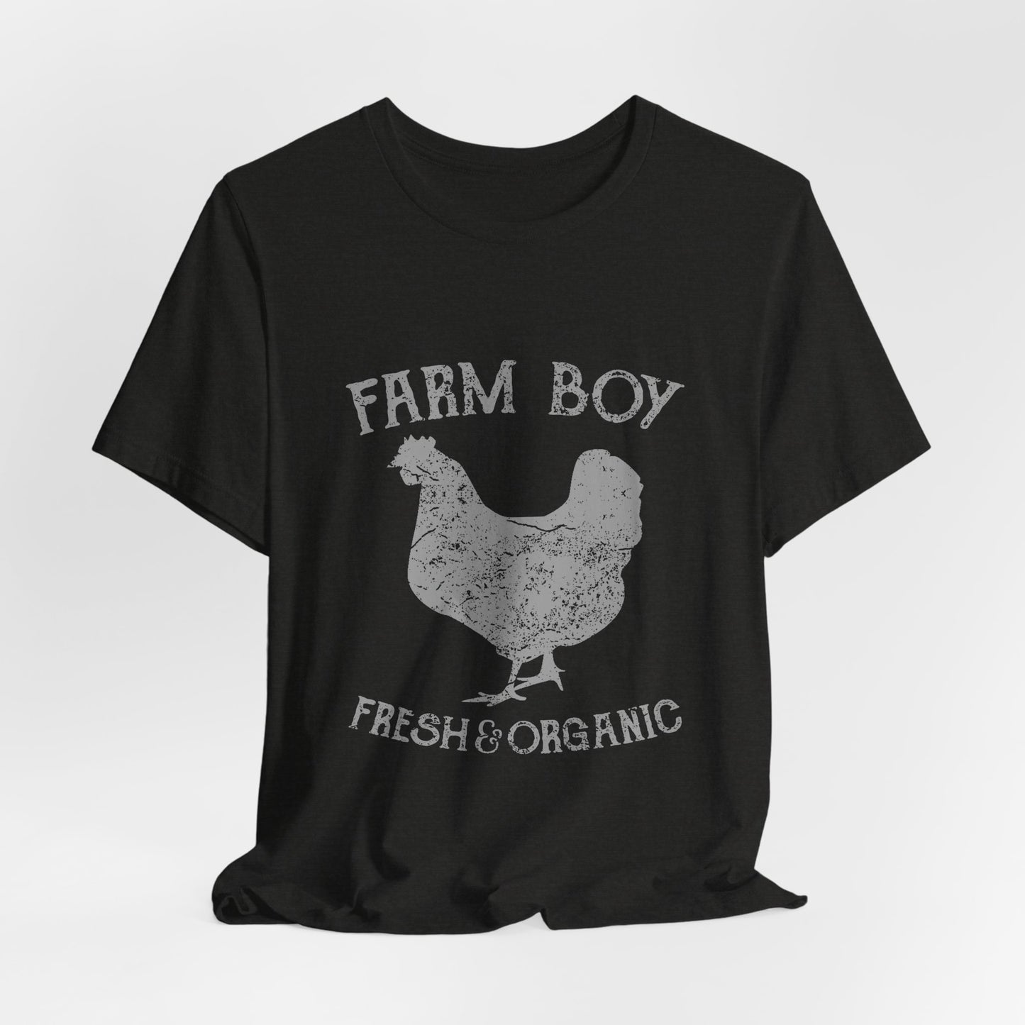 Farm Boy T-Shirt Fresh Organic Rooster Tee