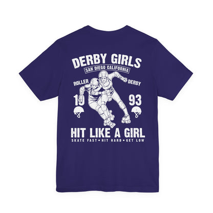 Derby Girls T-Shirt Roller Skating Gift Tee