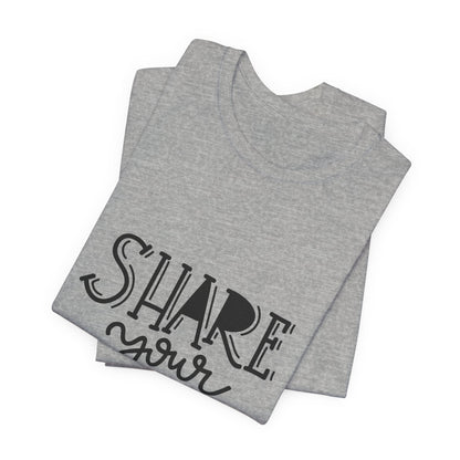Share Your Toys T-Shirt Kids Lettering Tee