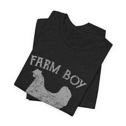 Farm Boy T-Shirt Fresh Organic Rooster Tee