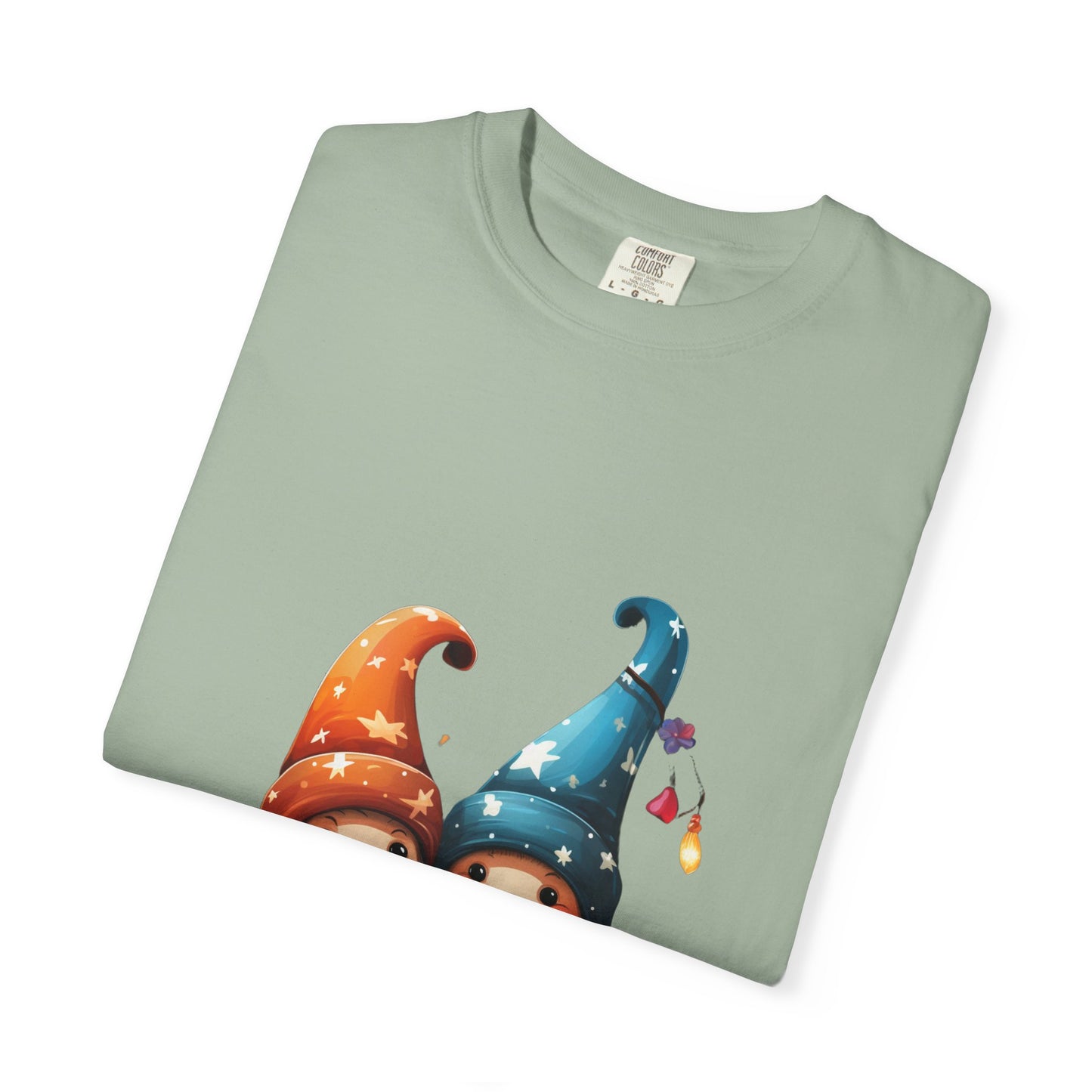 Gnome Couple Christmas Garment-Dyed Tee Lights