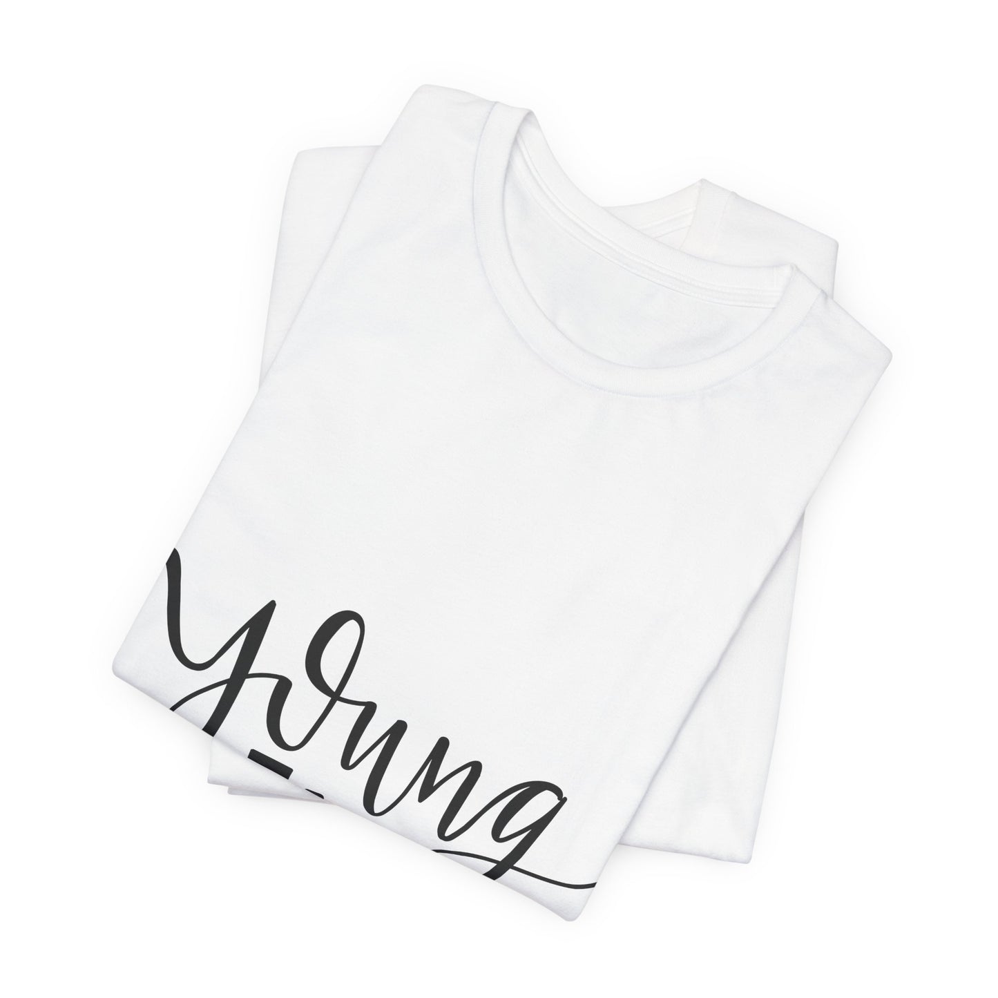 Young Hearts T-Shirt Hand Lettered Script Tee