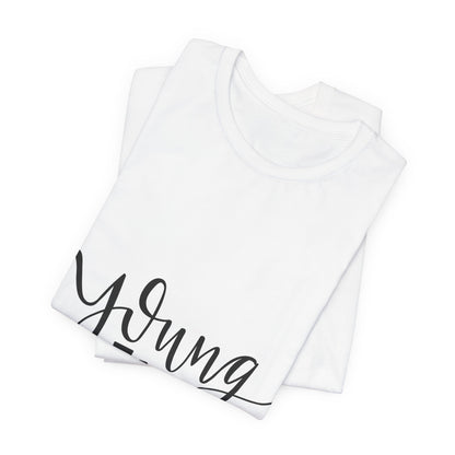 Young Hearts T-Shirt Hand Lettered Script Tee