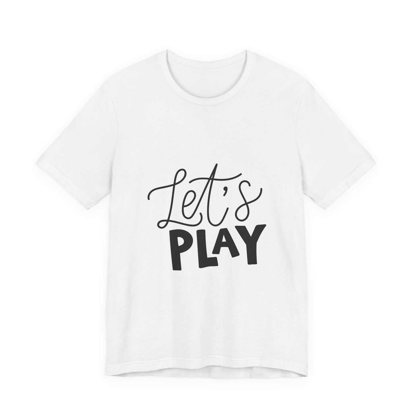 Let's Play Kids T-Shirt Fun Hand Lettered Tee