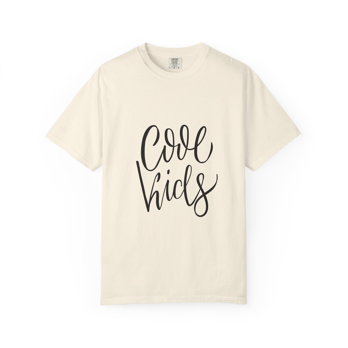 Cool Kids Garment-Dyed Tee Hand Lettered Script